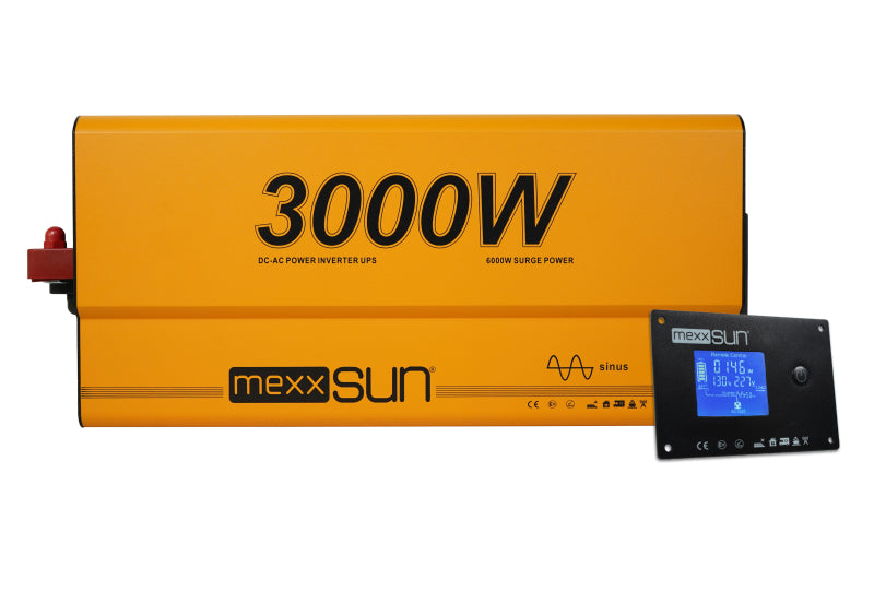 Mexxsun Tam Sinüs UPS (Remote Ekran) 12V 3000W İnverter